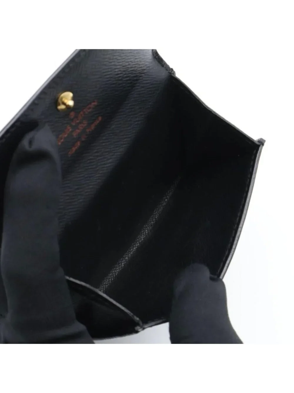 Louis Vuitton Ludlow Epi Black Mini Wallet Coin Case